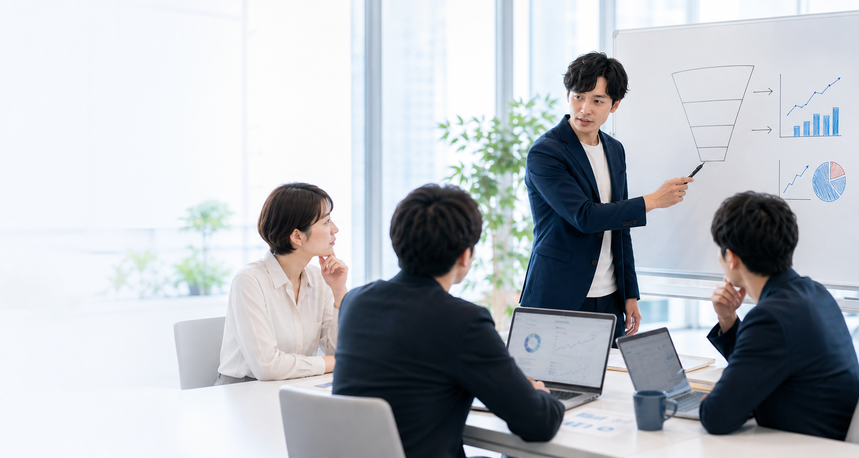 マーケティング会社のオフィス風景